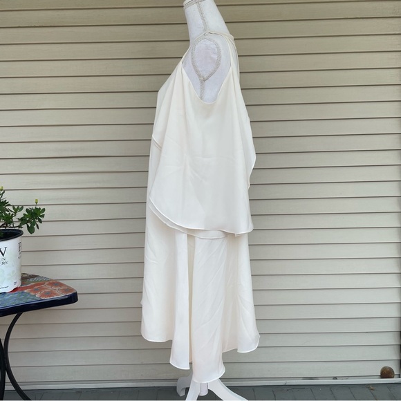 Halston Heritage Evening Collection Dress in Crème Size 14 (NWT) - Picture 2 of 11
